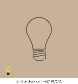bulb icon, vector best flat icon EPS 10