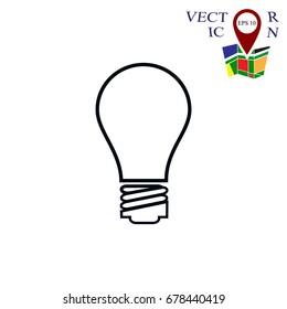 bulb icon, vector best flat icon EPS 10