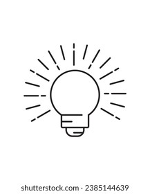 Blumensymbol, Vektorsymbol der besten Linie.