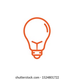 Bulb icon vector, business concept