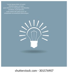 bulb icon. icon. vector design