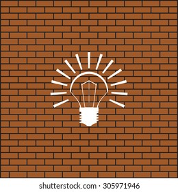 bulb icon. icon. vector design