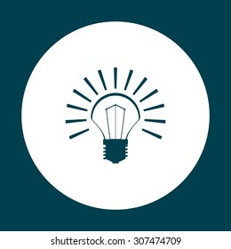 bulb icon. icon. vector design