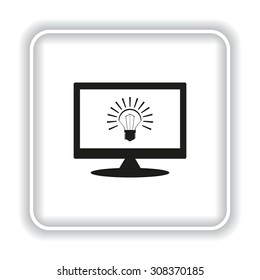 bulb icon. icon. vector design