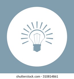 bulb icon. icon. vector design