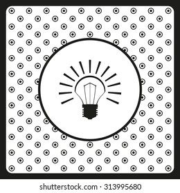 bulb icon. icon. vector design