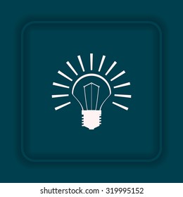 bulb icon. icon. vector design