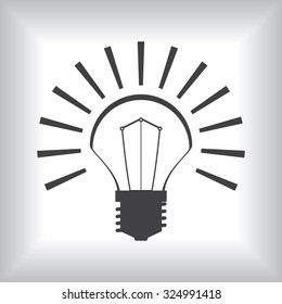 bulb icon. icon. vector design