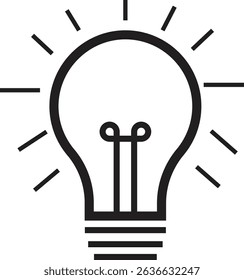 bulb icon vector design, electric bulb