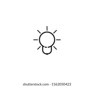 bulb icon vector design element logo template
