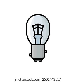 bulb icon vector design template elegant style