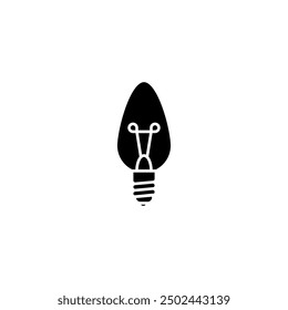 Icono de la bombilla Plantilla de diseño de Vector Estilo elegante