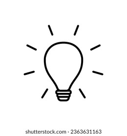 plantillas de diseño de vectores de iconos de bombilla 