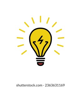 Vektordesign-Vorlagen für Glühbirnen-Symbole 