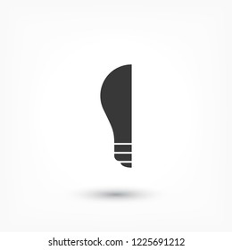  bulb icon. Vector  Eps 10 