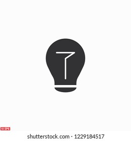  bulb icon. Vector  Eps 10 