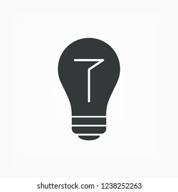  bulb icon. Vector  Eps 10 