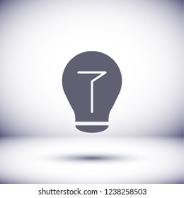  bulb icon. Vector  Eps 10 