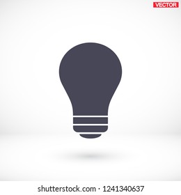  bulb icon. Vector  Eps 10 