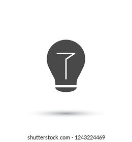  bulb icon. Vector  Eps 10 