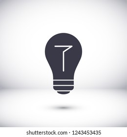  bulb icon. Vector  Eps 10 