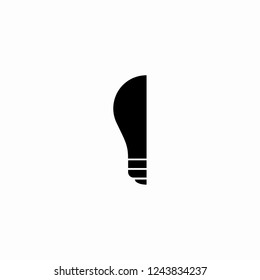  bulb icon. Vector  Eps 10 