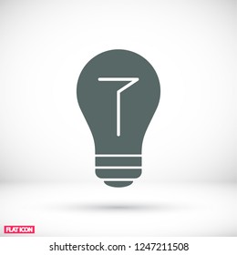  bulb icon. Vector  Eps 10 