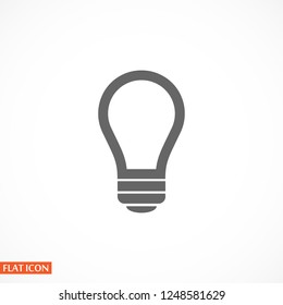  bulb icon. Vector  Eps 10 