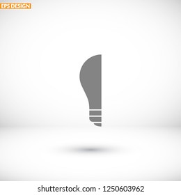  bulb icon. Vector  Eps 10 