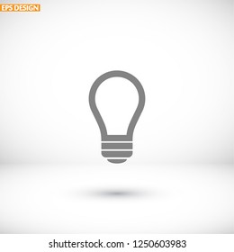  bulb icon. Vector  Eps 10 