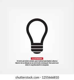  bulb icon. Vector  Eps 10 