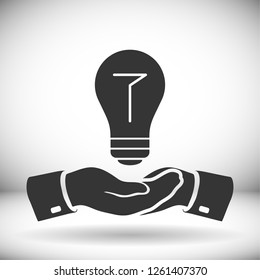  bulb icon. Vector  Eps 10 