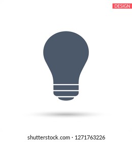  bulb icon. Vector  Eps 10 