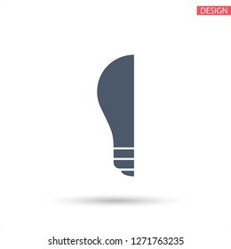  bulb icon. Vector  Eps 10 
