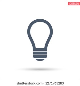  bulb icon. Vector  Eps 10 