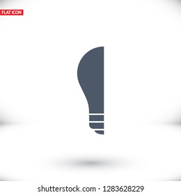  bulb icon. Vector  Eps 10 