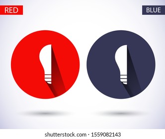 bulb icon. Vector Eps 10 . Lorem Ipsum Flat Design