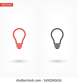 bulb icon Vector Eps 10 Lorem Ipsum Flat Design light lamp symbol