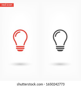 bulb icon Vector Eps 10 Lorem Ipsum Flat Design light lamp symbol