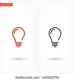 bulb icon Vector Eps 10 Lorem Ipsum Flat Design light lamp symbol