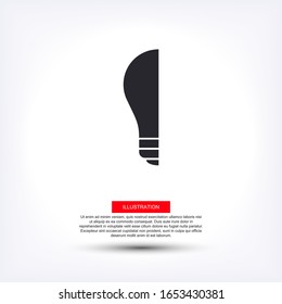 bulb icon Vector Eps 10 