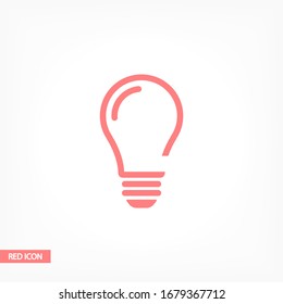 bulb icon Vector Eps 10 Lorem Ipsum Flat Design light lamp symbol