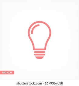 bulb icon Vector Eps 10 Lorem Ipsum Flat Design light lamp symbol