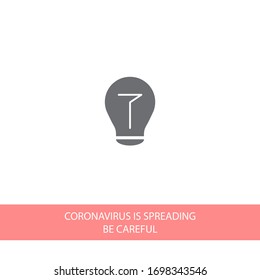 bulb icon Vector Eps 10 Lorem Ipsum Flat Design light lamp symbol