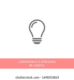 bulb icon Vector Eps 10 Lorem Ipsum Flat Design light lamp symbol