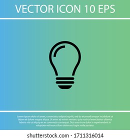 Leuchtensymbol der Vektorillustration Eps10 Lorem Ipsum Leuchtensymbol für Flachdesign