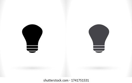 bulb  icon. Vector  Eps 10. Lorem Ipsum Flat Design  
