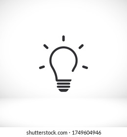 bulb icon Vector Eps 10 Lorem Ipsum Flat Design light  lamp symbol