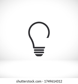 bulb icon Vector Eps 10 Lorem Ipsum Flat Design light  lamp symbol
