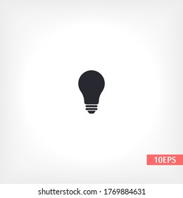 bulb icon Vector Eps 10 Lorem Ipsum Flat Design light  lamp symbol